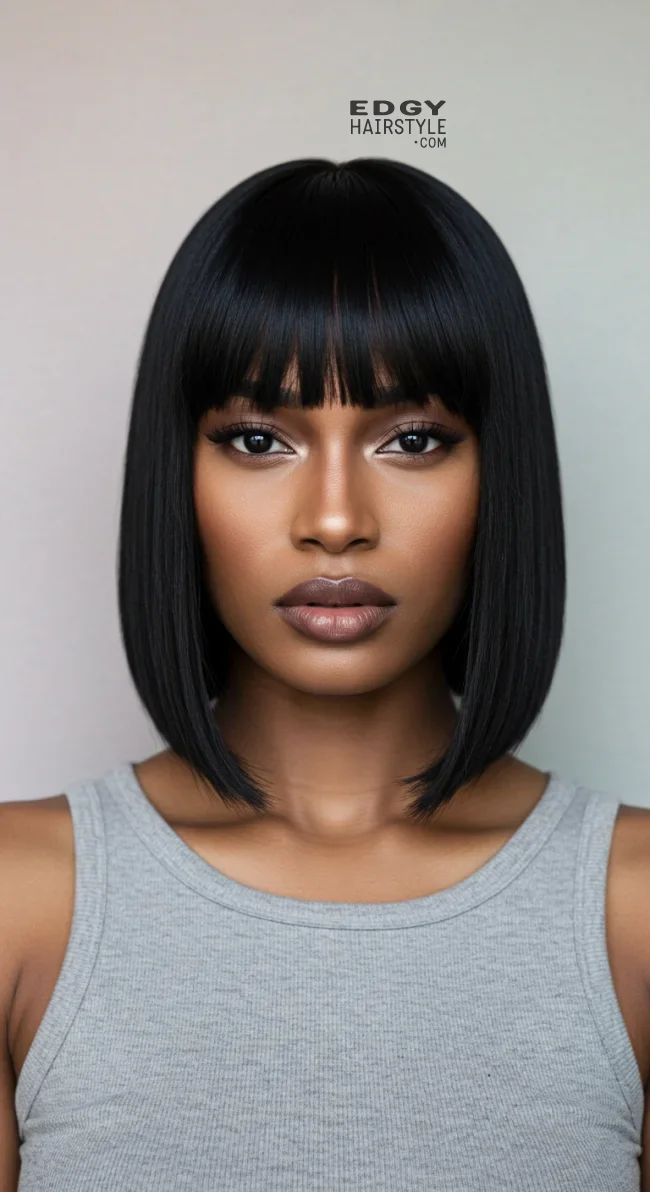 1. Sleek Straight Bob | 8 Quick Weave Hairstyles That Will Transform Your Style