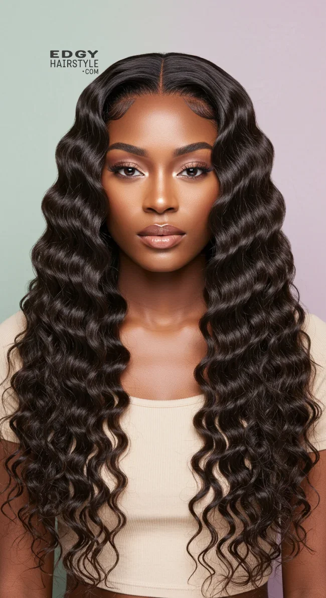 4. Deep Wave Weave | 8 Quick Weave Hairstyles That Will Transform Your Style