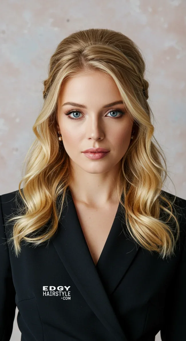 8. Refined Half-Up, Half-Down | 15 Formal Hairstyles For Timeless Beauty