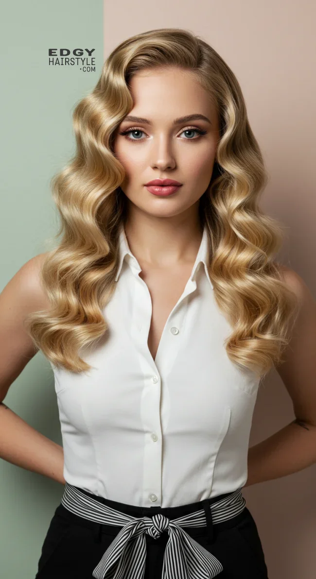 15. Graceful Retro Waves | 15 Formal Hairstyles For Timeless Beauty