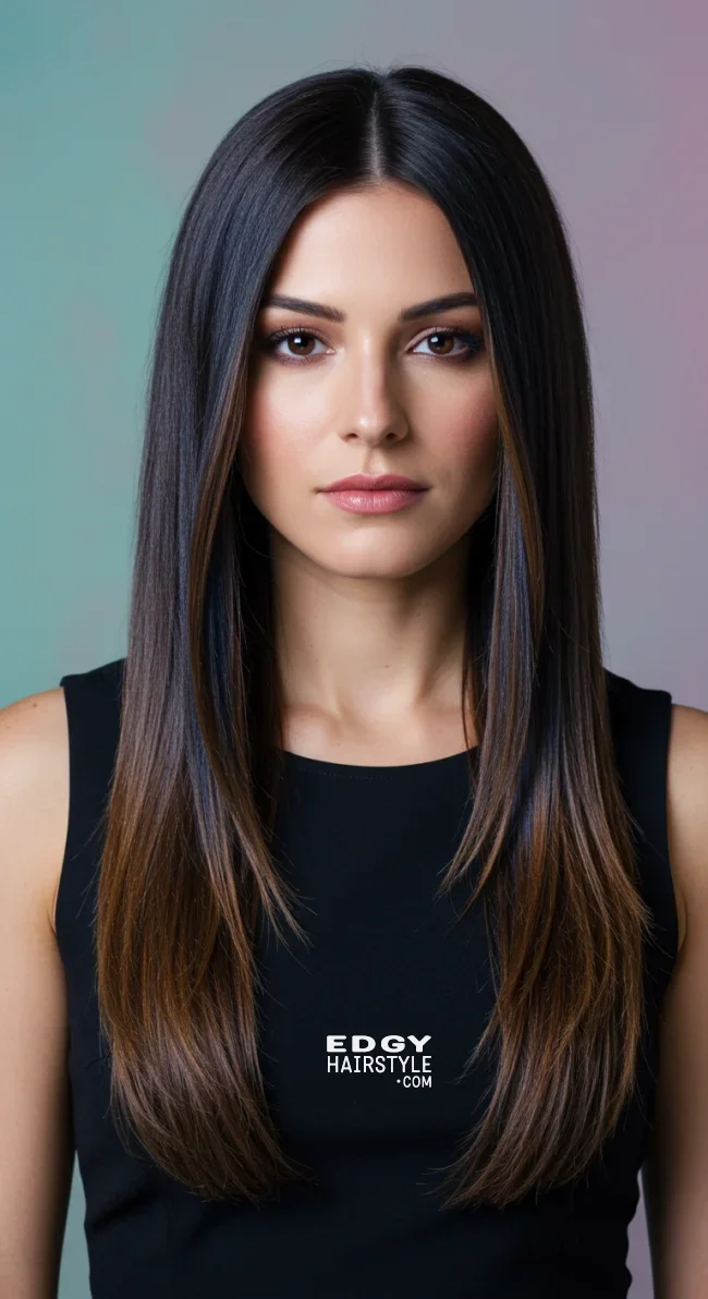 11. Long Hair with Face-Framing Layers | 15 Hairstyle Ideas For Round Face And Thick Hair