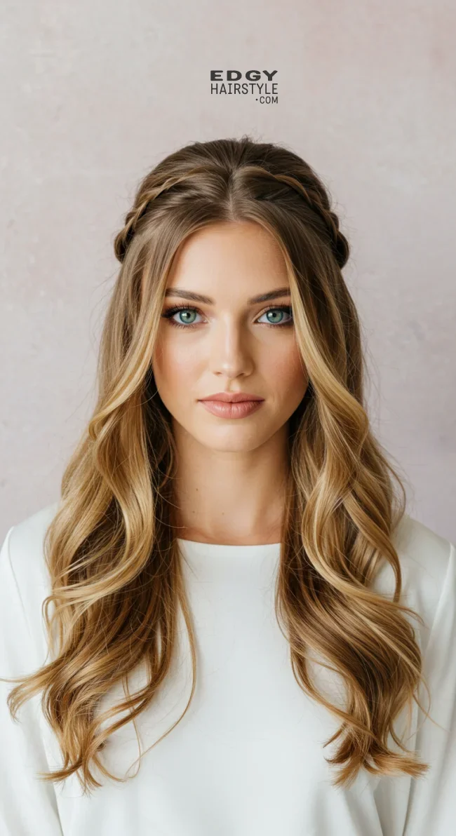7. Half-Up Half-Down Beauty | Perfect Wedding Hairstyles: Timeless Trends For Your Special Day