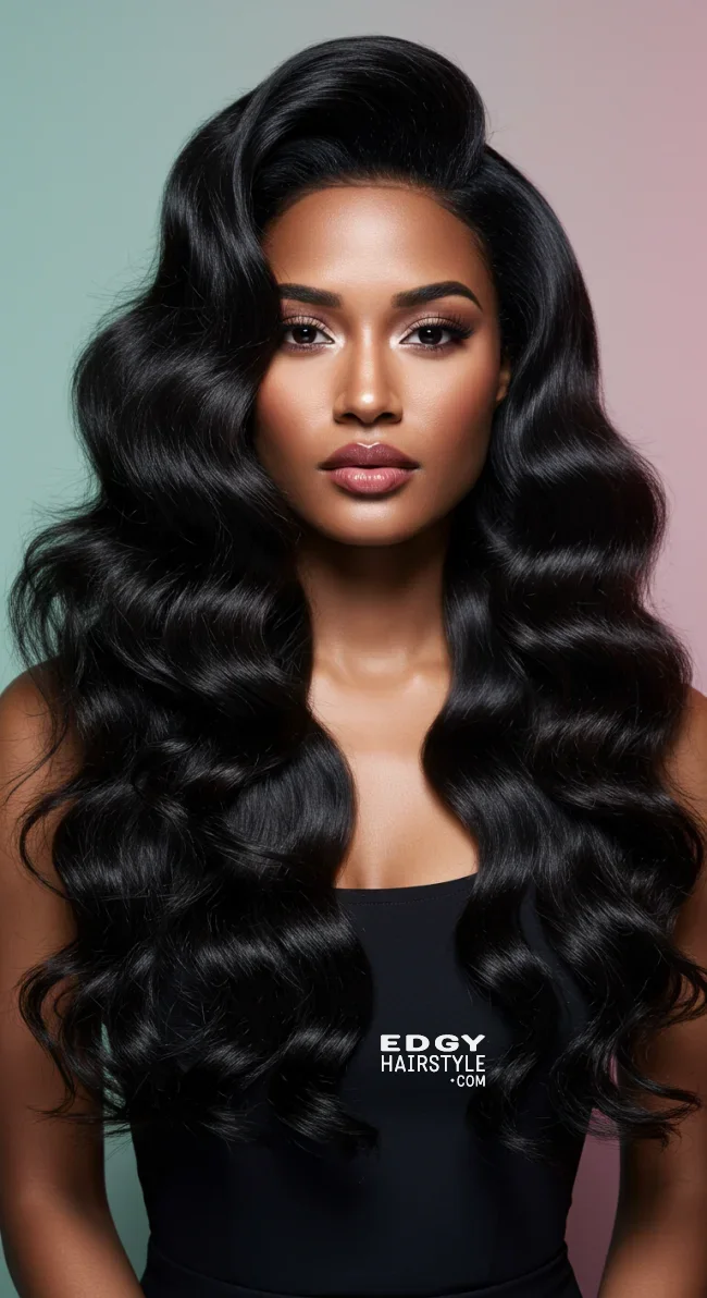 12. Glamorous Hollywood Waves | Perfect Wedding Hairstyles: Timeless Trends For Your Special Day