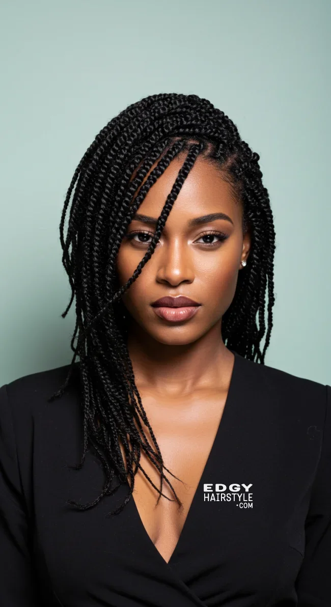 5. Side Swept Flat Twists | 10 Simple Flat Twist Styles For Quick Everyday Looks