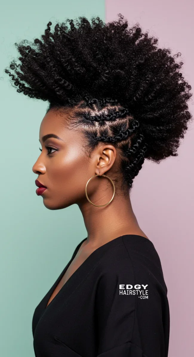 7. Flat Twist Mohawk | 10 Simple Flat Twist Styles For Quick Everyday Looks
