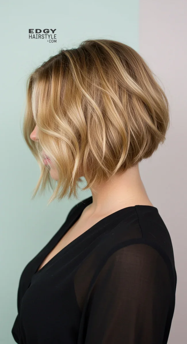 2. Wavy Textured Inverted Bob | 5 Ways Of Pulling Off An Inverted Bob