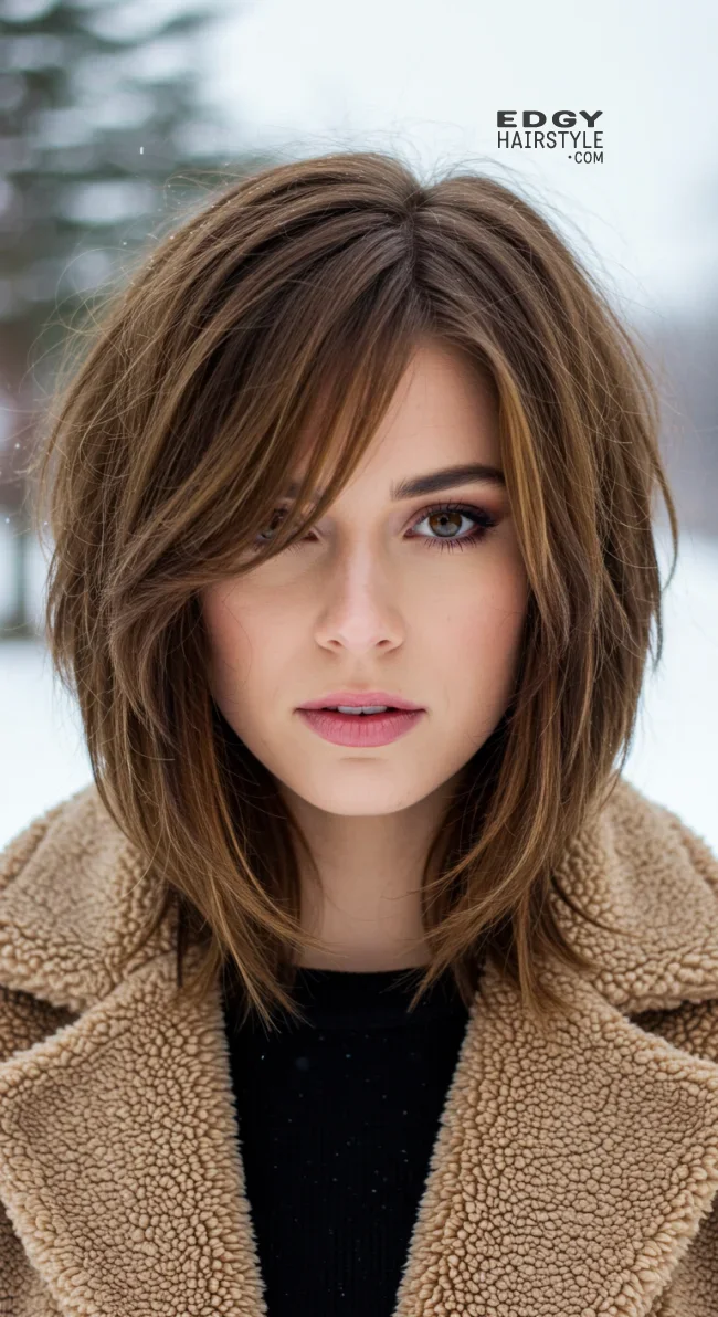 2. Layered Shoulder-Length Cut | Hairstyle Trends For Winter 2025: 10 Hottest Haircuts
