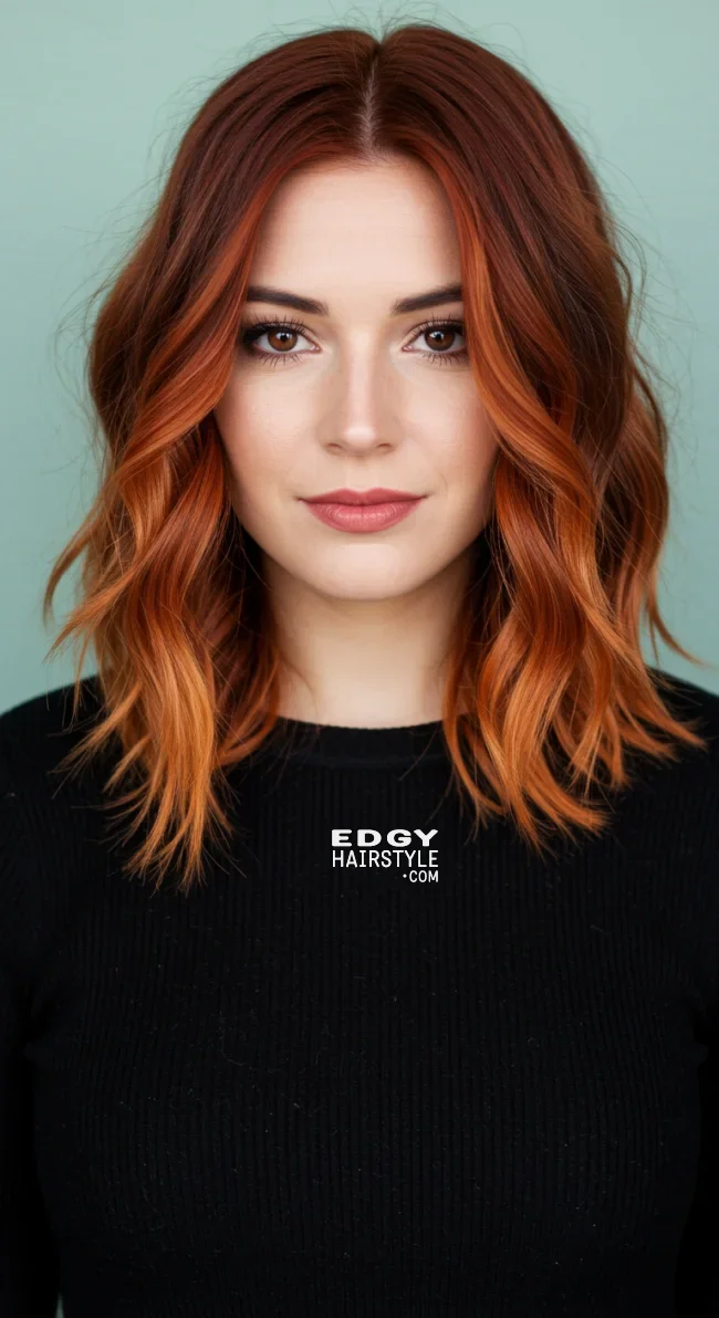 2. Copper Balayage | Winter’s Hottest Hair Color: Top Red Shades To Embrace This Winter