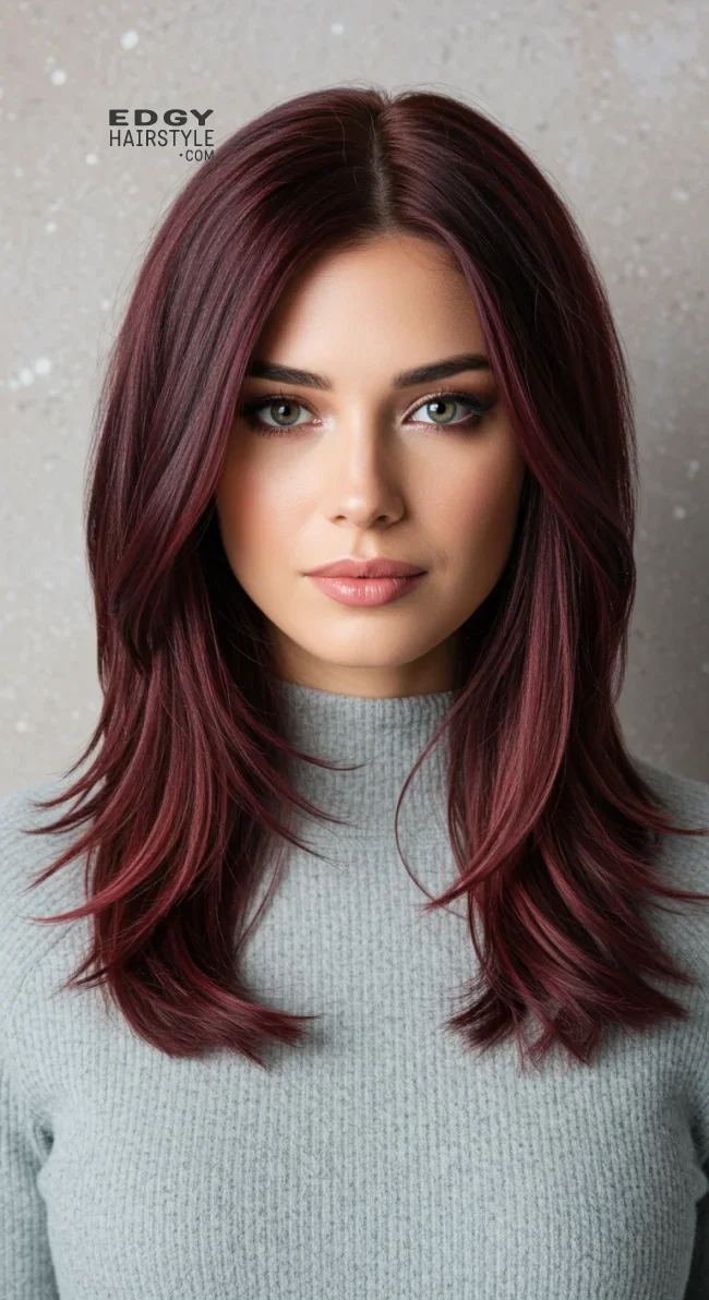 5. Mahogany Layered Cut | Winter’s Hottest Hair Color: Top Red Shades To Embrace This Winter