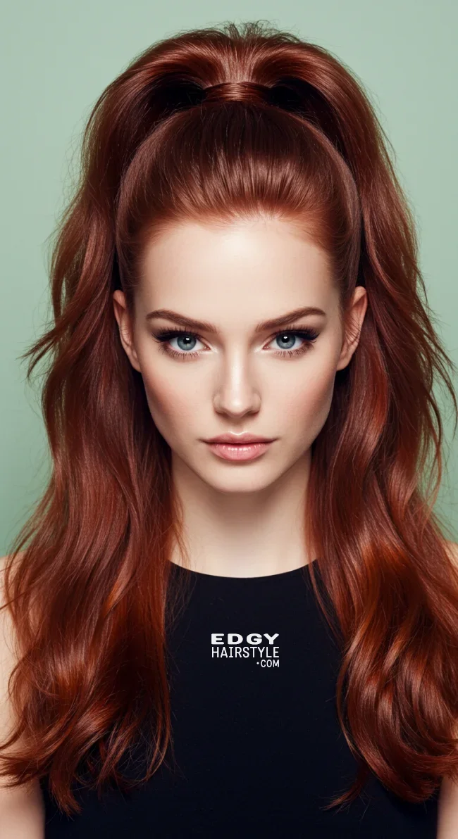 7. Half-Up Voluminous Ponytail | Ponytail Perfection: Max Volume Boost Hack For Your Ponytail