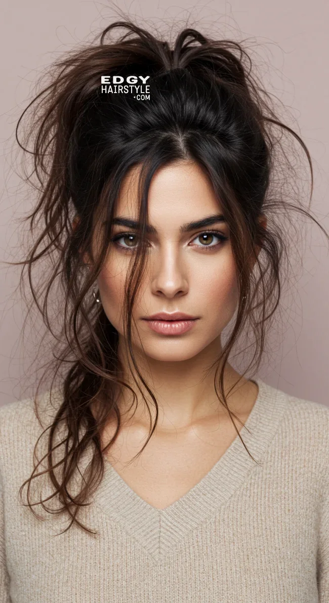 6. Messy Textured Ponytail | Ponytail Perfection: Max Volume Boost Hack For Your Ponytail