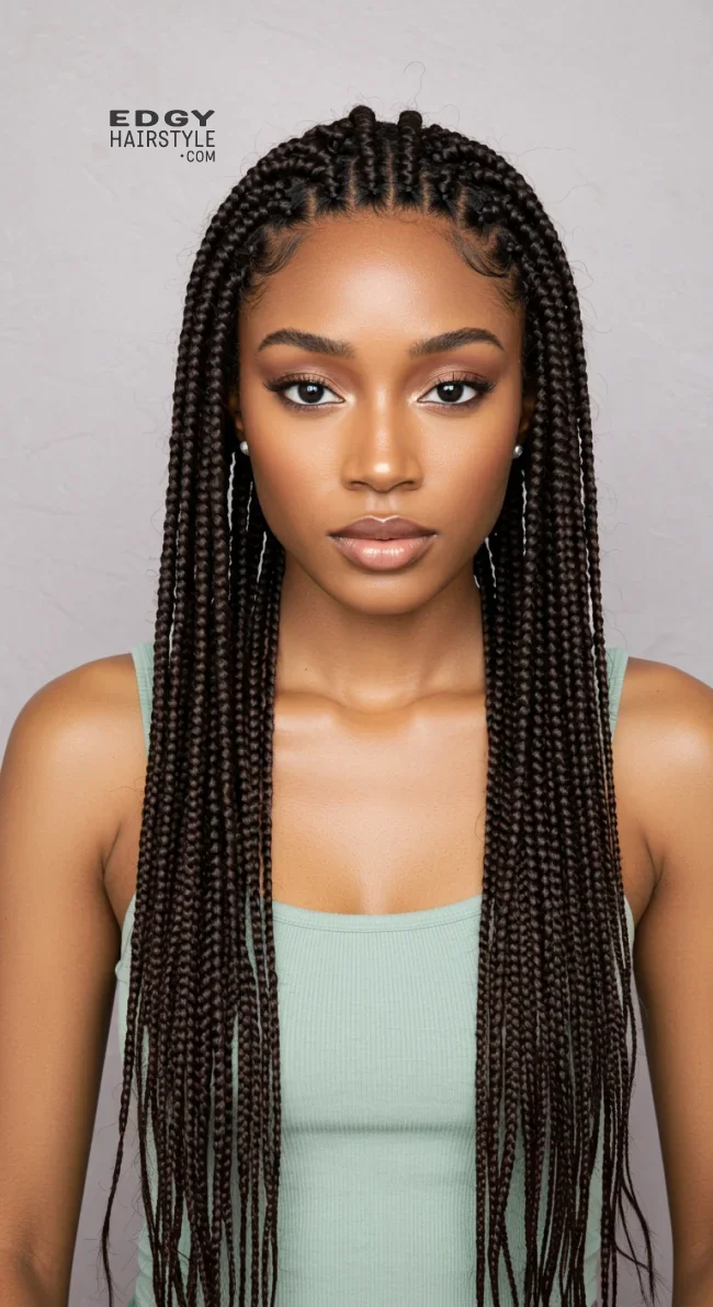 7. Box Braids | 15 Easy Braided Hairstyles Anyone Can Master
