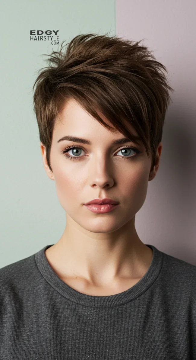 4. Modern Pixie | Brunette Beauty: Unveiling The Trendiest Brown Hairstyles Of The Season