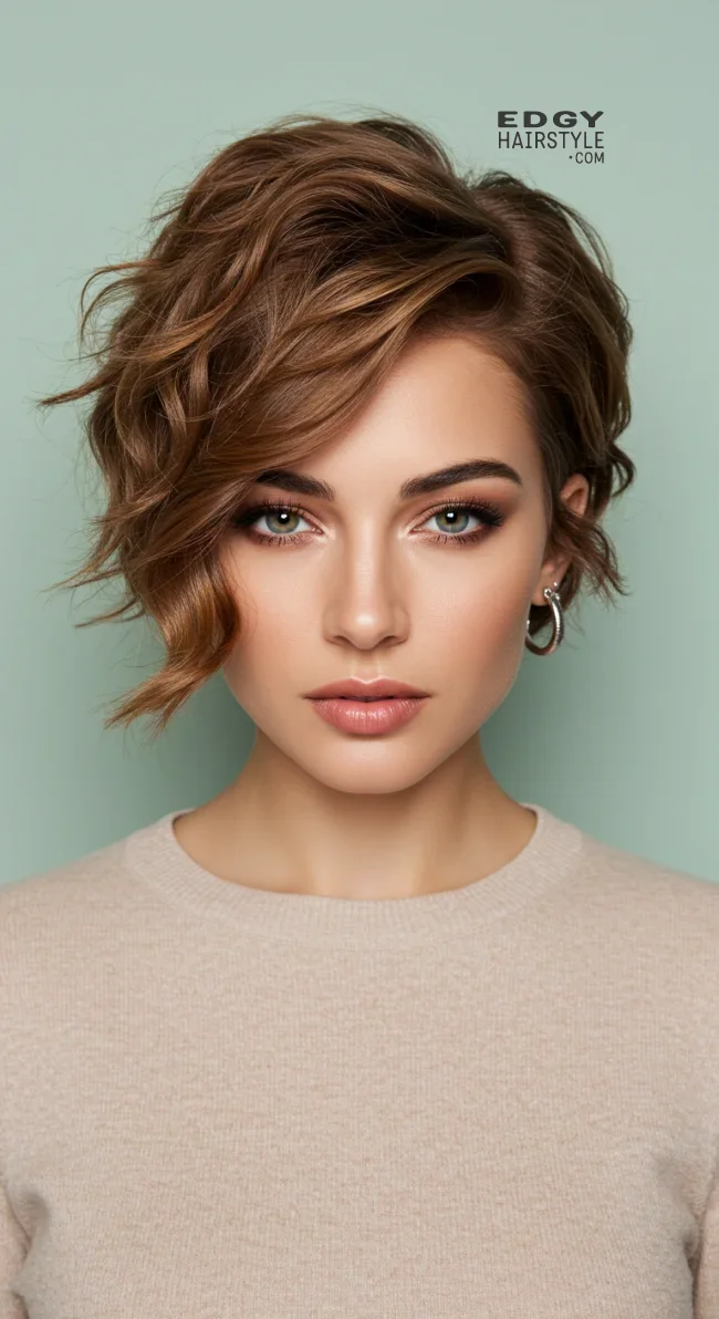 5. Fluffy Wavy Pixie Cut | 8 Unique Short Fluffy Haircuts For A Fresh &Amp; Youthful Style