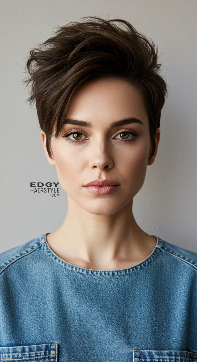 12. Voluminous Pixie with Tapered Sides | Top Volume-Boosting Haircuts For Thin Hair