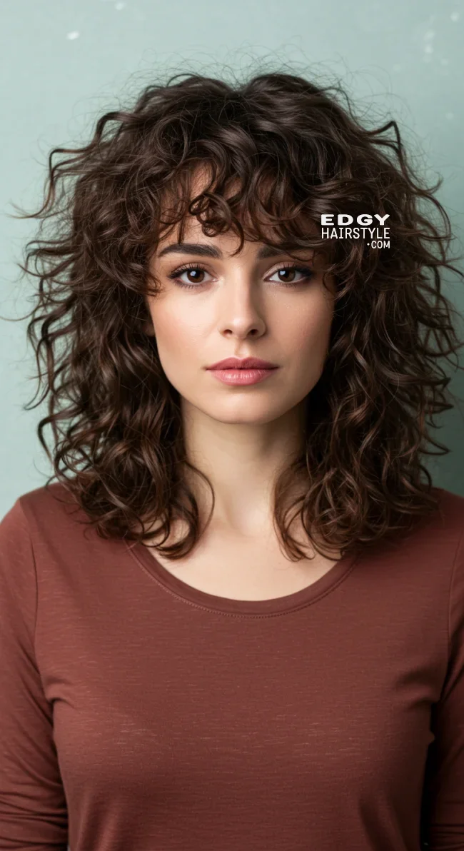 8. Curly Shag Cut | Top Volume-Boosting Haircuts For Thin Hair