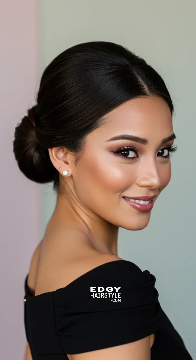 9. Classic Chignon | Chic And Timeless Updo Hairstyles: Elevate Your Look With These Stunning Updos