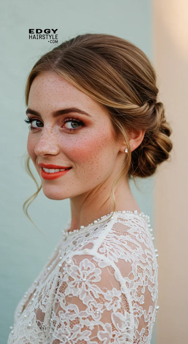 11. Low Twisted Bun | Chic And Timeless Updo Hairstyles: Elevate Your Look With These Stunning Updos