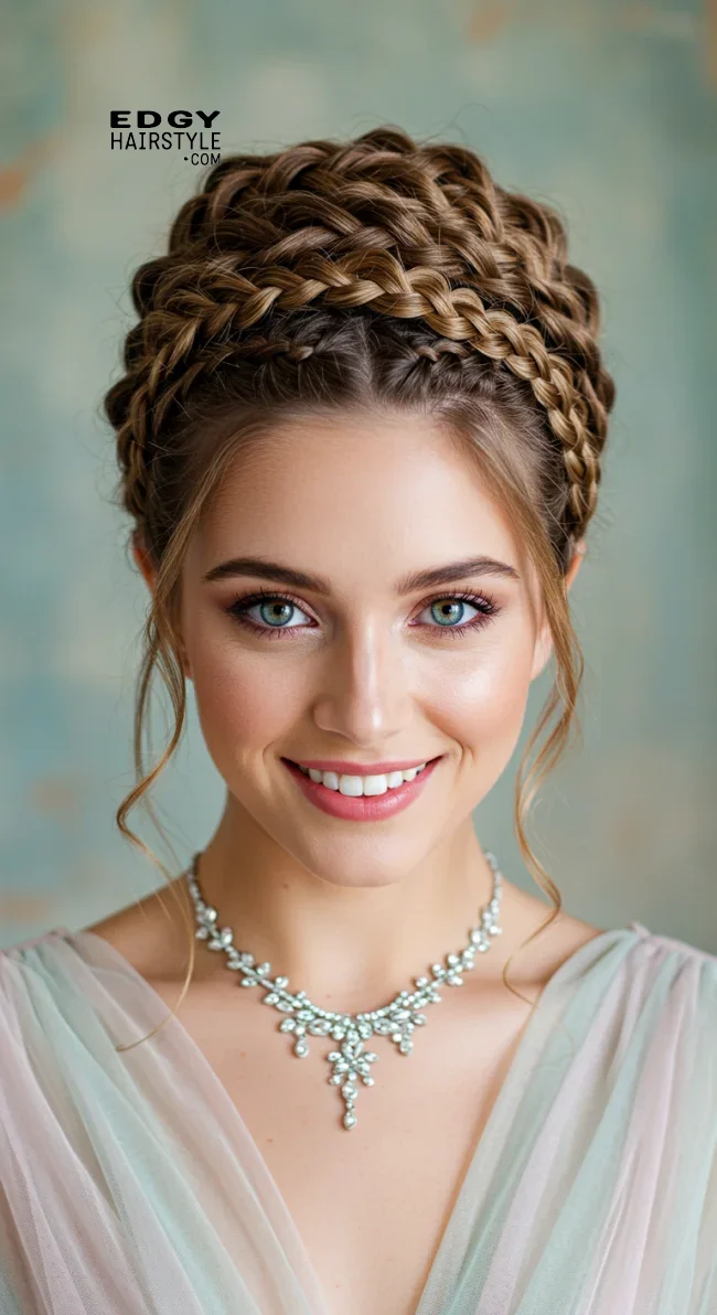 13. Braided Updo | Chic And Timeless Updo Hairstyles: Elevate Your Look With These Stunning Updos