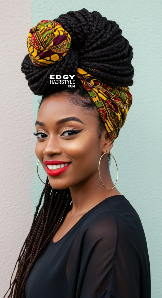 7. Box Braids Updo | Box Braids Hairstyle: A Timeless Elegance In Modern Fashion