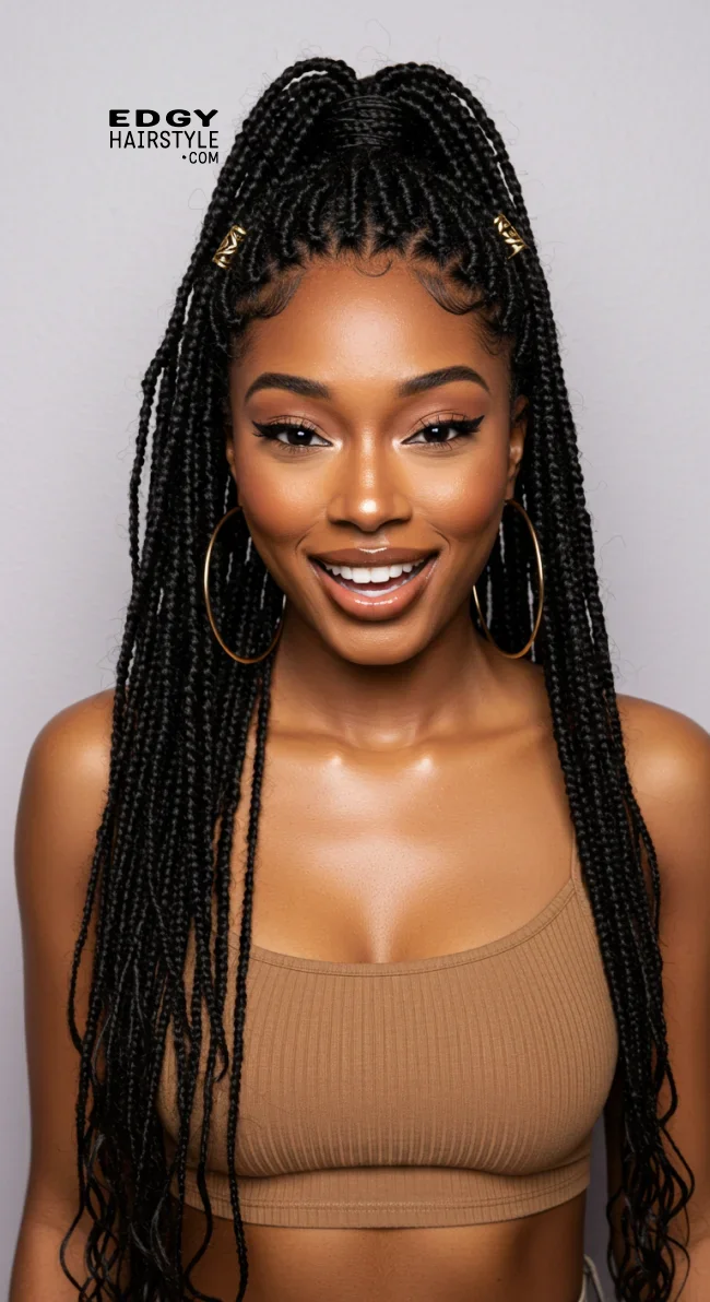 15. Micro Box Braids | Box Braids Hairstyle: A Timeless Elegance In Modern Fashion