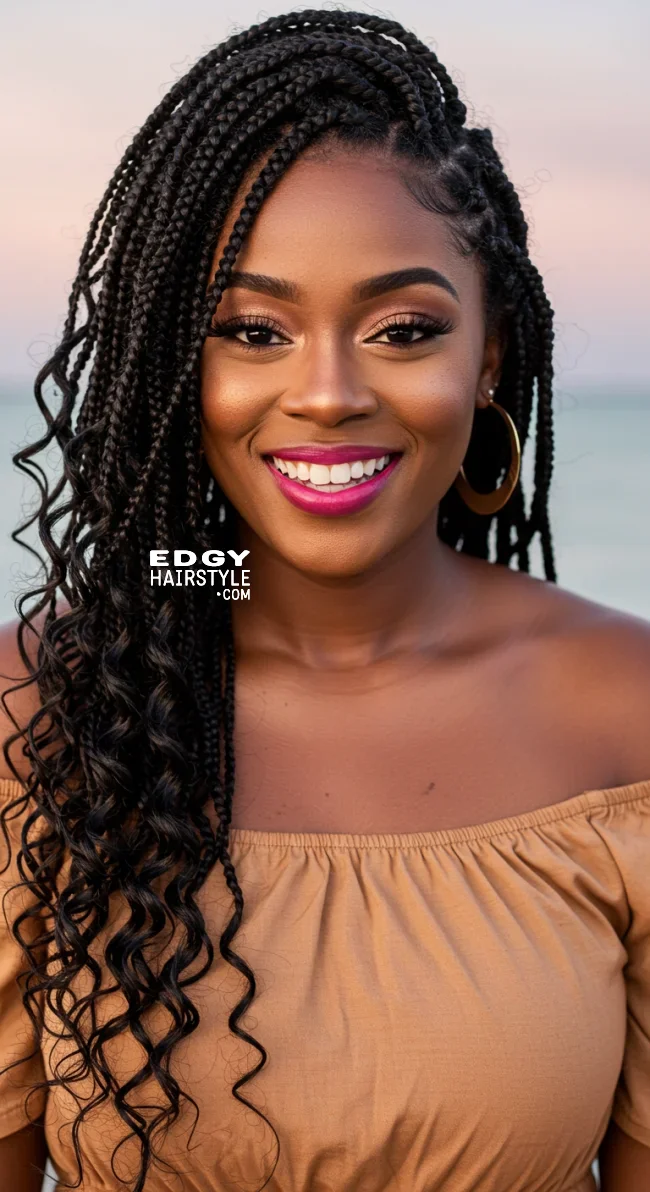 14. Goddess Box Braids | Box Braids Hairstyle: A Timeless Elegance In Modern Fashion