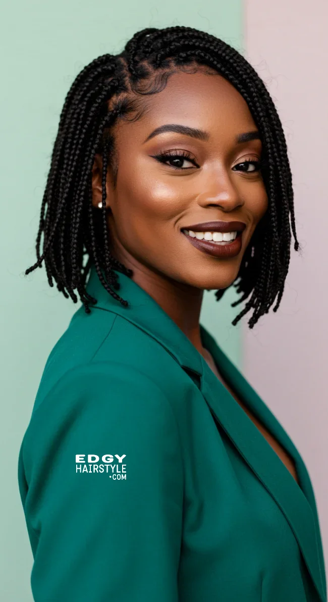 17. Short and Stylish Box Braids | Box Braids Hairstyle: A Timeless Elegance In Modern Fashion