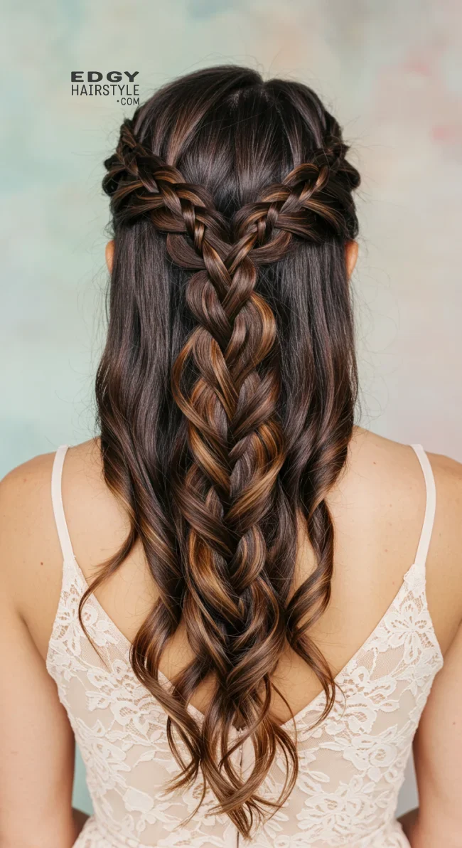 8. Waterfall Braid | Fantastic Prom And Wedding Ball Hairstyles