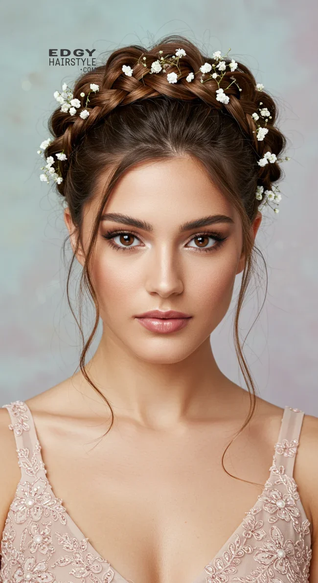 3. Braided Crown | Fantastic Prom And Wedding Ball Hairstyles
