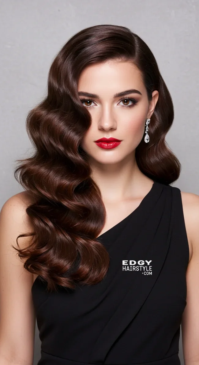 10. Side-Swept Waves | Fantastic Prom And Wedding Ball Hairstyles
