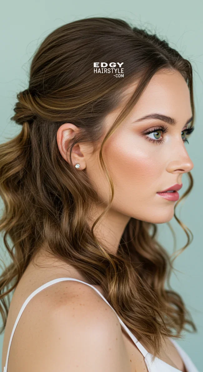 7. Half-Up, Half-Down with Curls | 10 Fabulous Homecoming Hairstyles To Rock This Year