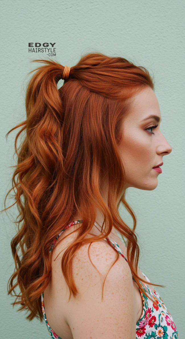14. Half Up, Half Down | Trendy Spring Hairstyles - Revitalize Your Look