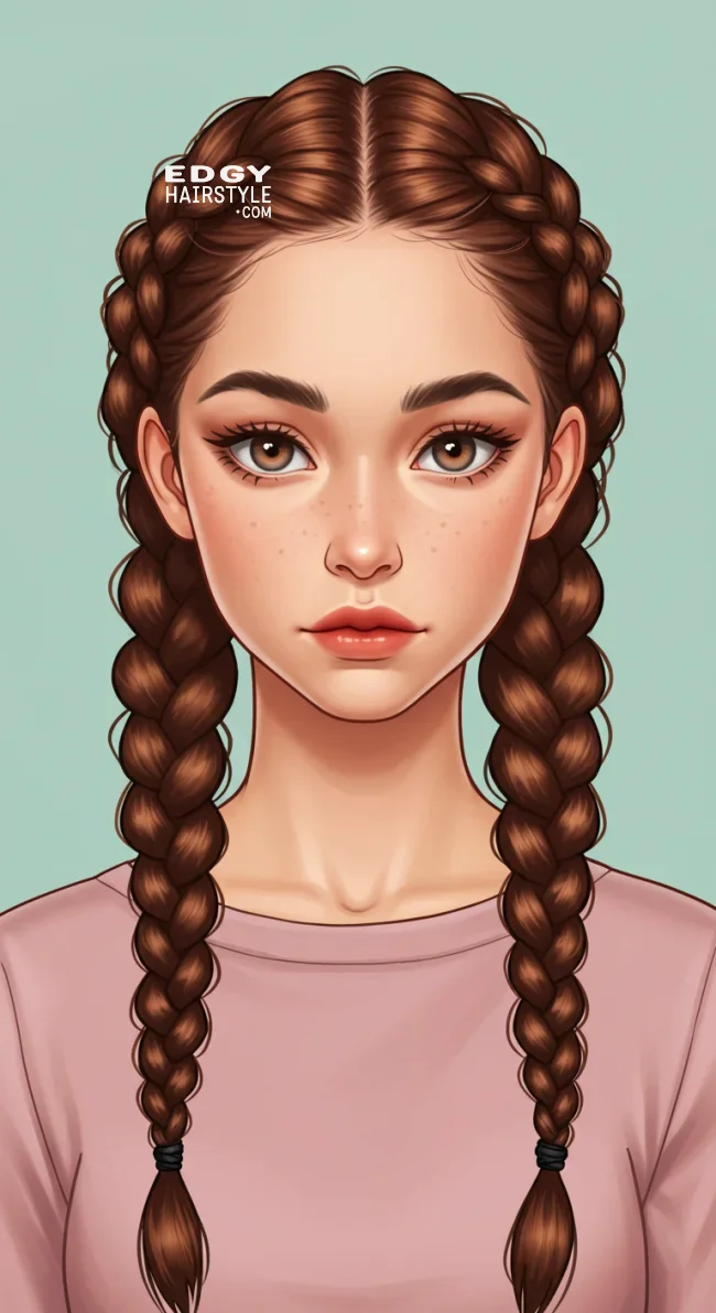 5. Double Dutch Braids | Best Teen Hairstyles: Trendy Looks For Teenagers