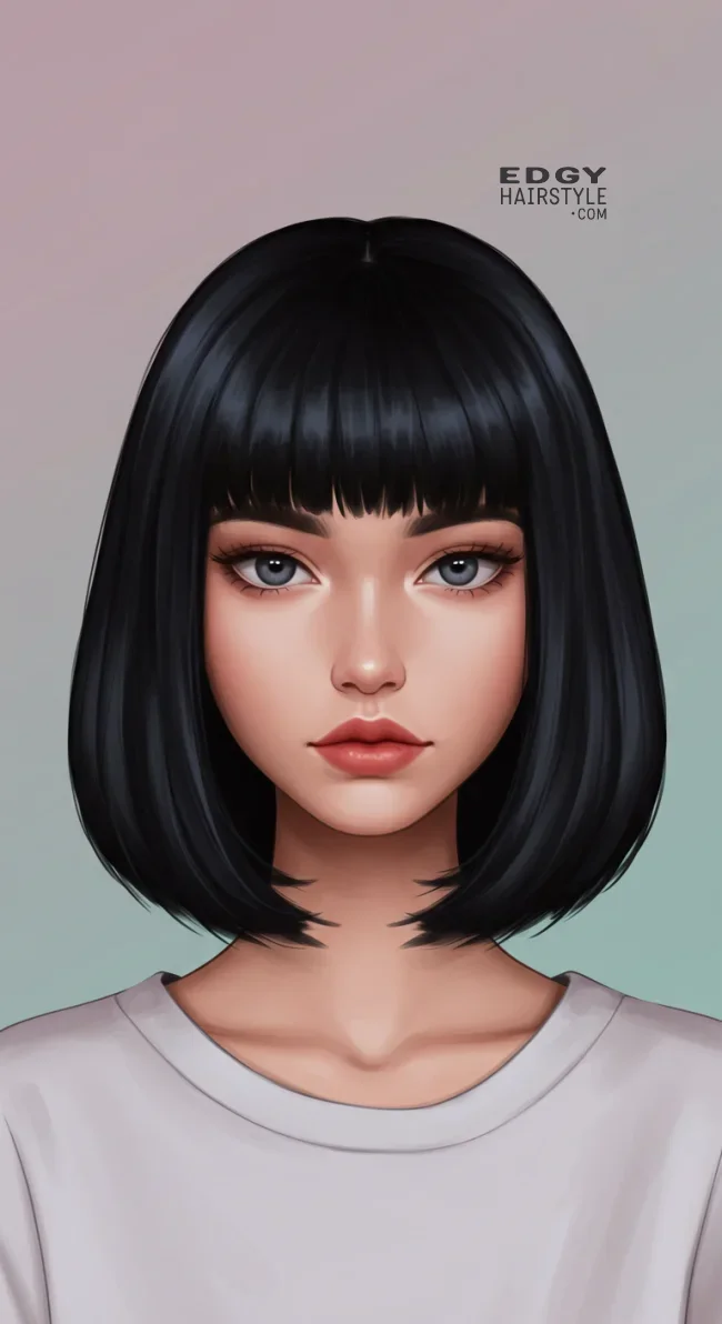 4. Shoulder-Length Blunt Cut | Best Teen Hairstyles: Trendy Looks For Teenagers