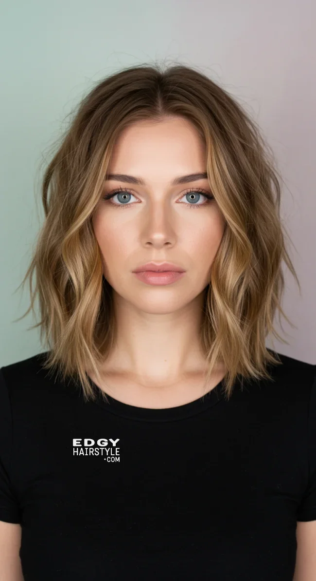 2. Textured Lob | Gorgeous Hairstyles That Make Thin Hair Look Thicker And Voluminous