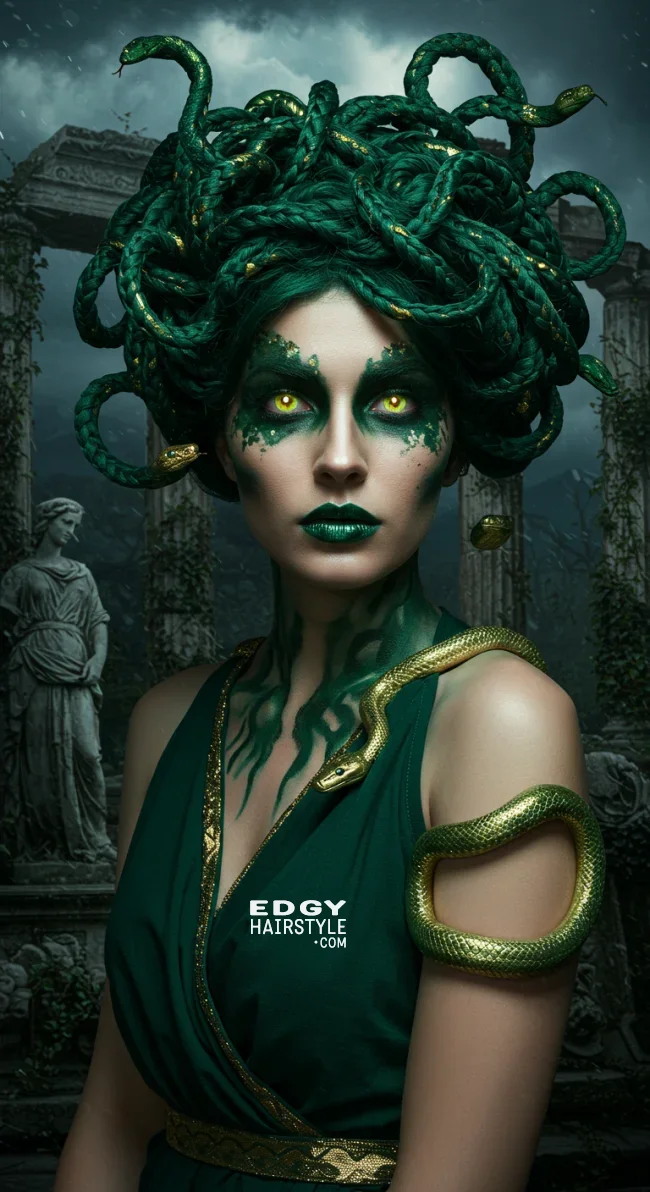 4. Medusa Snake Braids | Easy Halloween Hairstyles Tutorials To Complete Your Costume