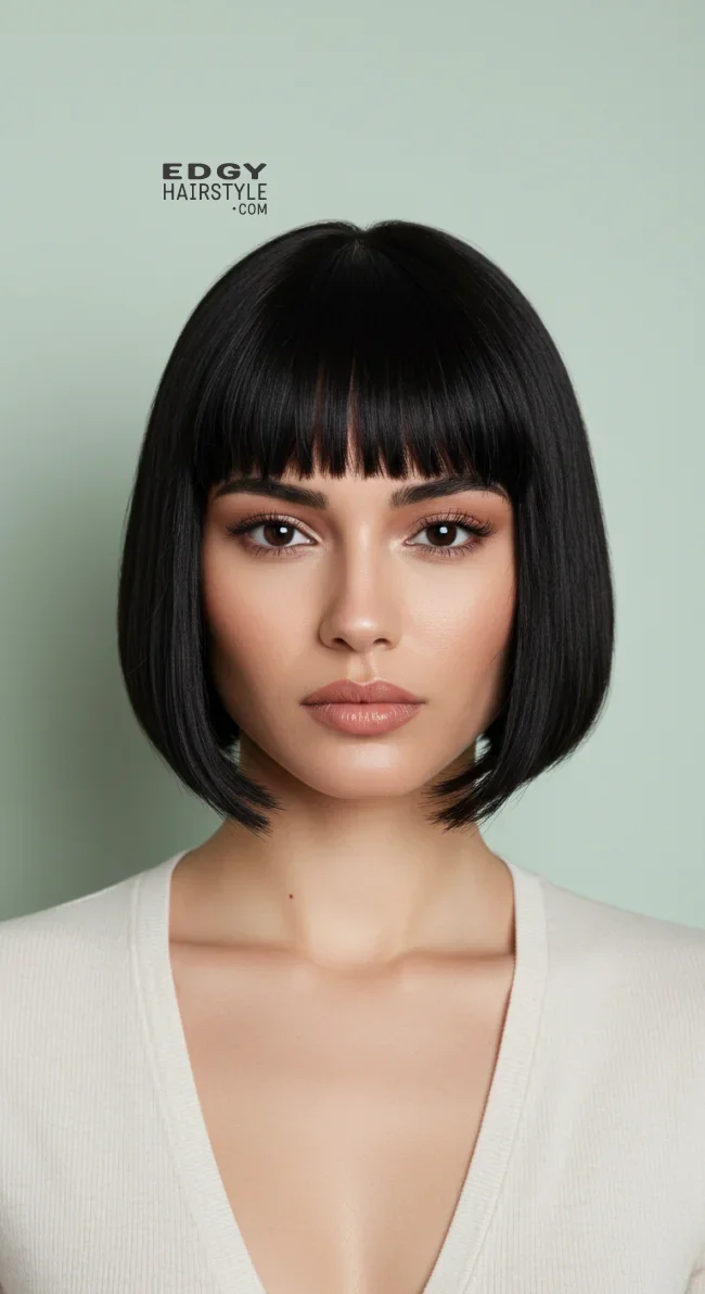 4. Blunt Bob | 10 Ritzy Female Looks With Short Haircuts For Oval Faces