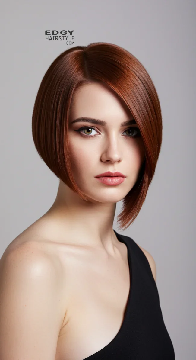 2. Asymmetrical Bob | 10 Ritzy Female Looks With Short Haircuts For Oval Faces