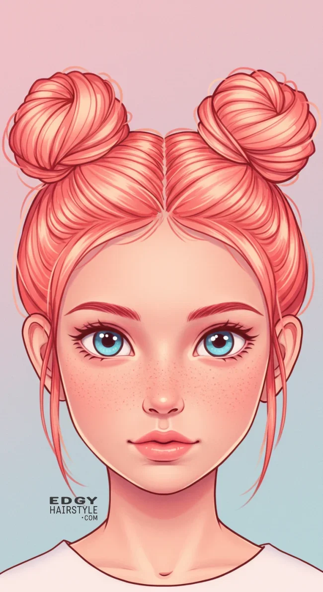 7. Space Buns | 9 Cute And Easy Kids Hairstyles For Girls