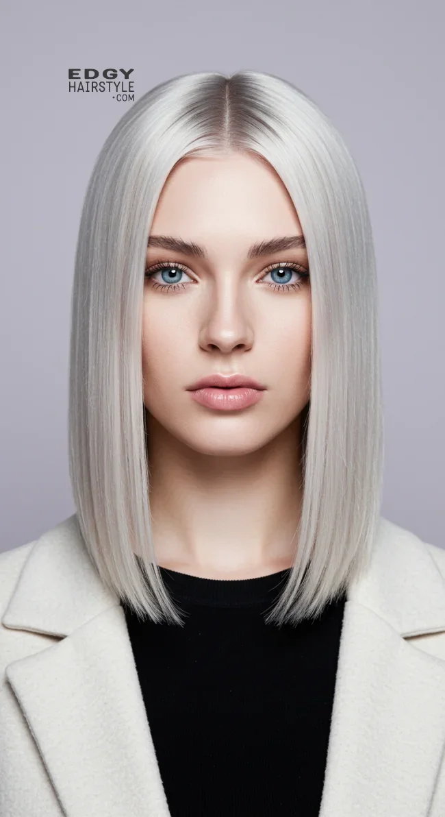 10. Straight and Blunt Ash Blonde Hair | Hot Looks With Ash Blonde Hair And Styling Tips