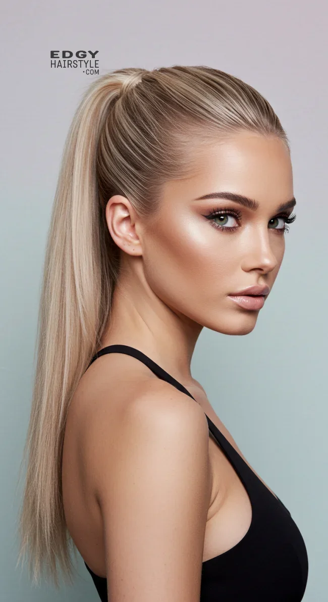 13. Ash Blonde High Ponytail | Hot Looks With Ash Blonde Hair And Styling Tips