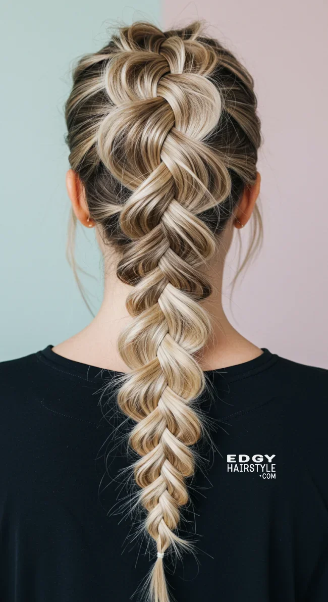 14. Ash Blonde Fishtail Braid | Hot Looks With Ash Blonde Hair And Styling Tips