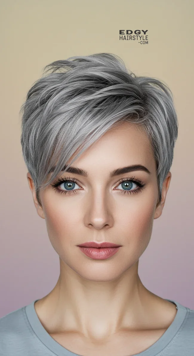 1. Gray Pixie Cut | Embrace The Elegance Of Short Gray Hairstyles - Chic And Timeless