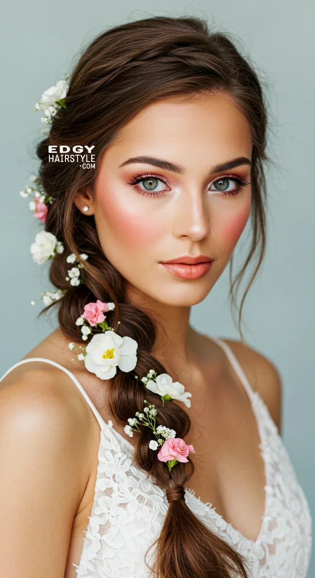 5. Floral Braid | 10 Perfect Flower Girl Hairstyles For Your Big Day