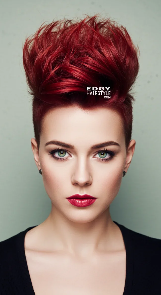 12. Edgy Short Mohawk | 15 Hottest Short Haircuts For Women In 2025