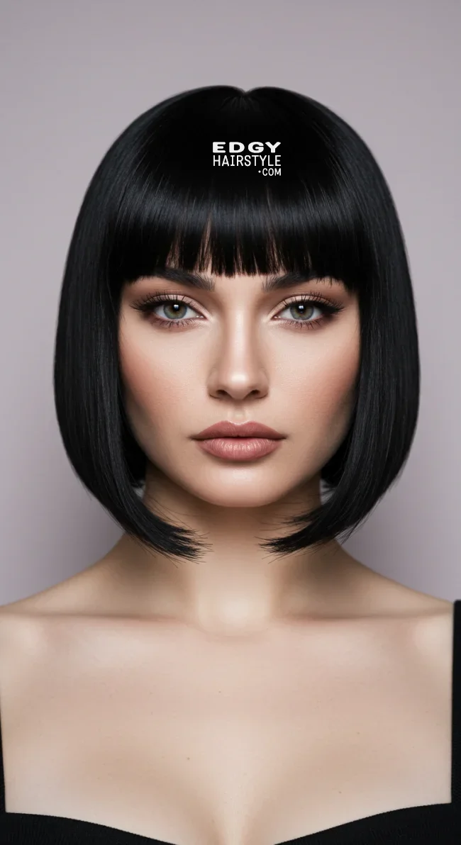 2. Blunt Bob with Bangs | 15 Hottest Short Haircuts For Women In 2025