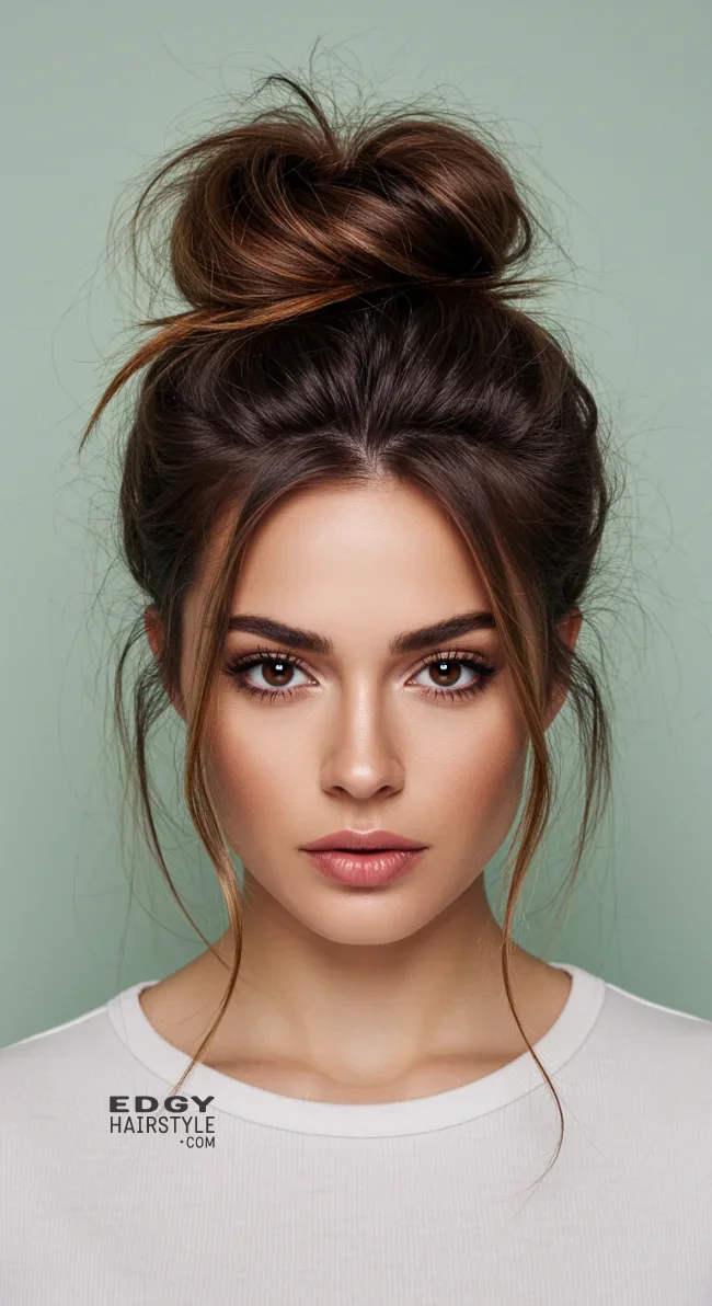 10. Effortless Messy Bun | Perfect Hairstyles For Thick Hair - Unlocking Style