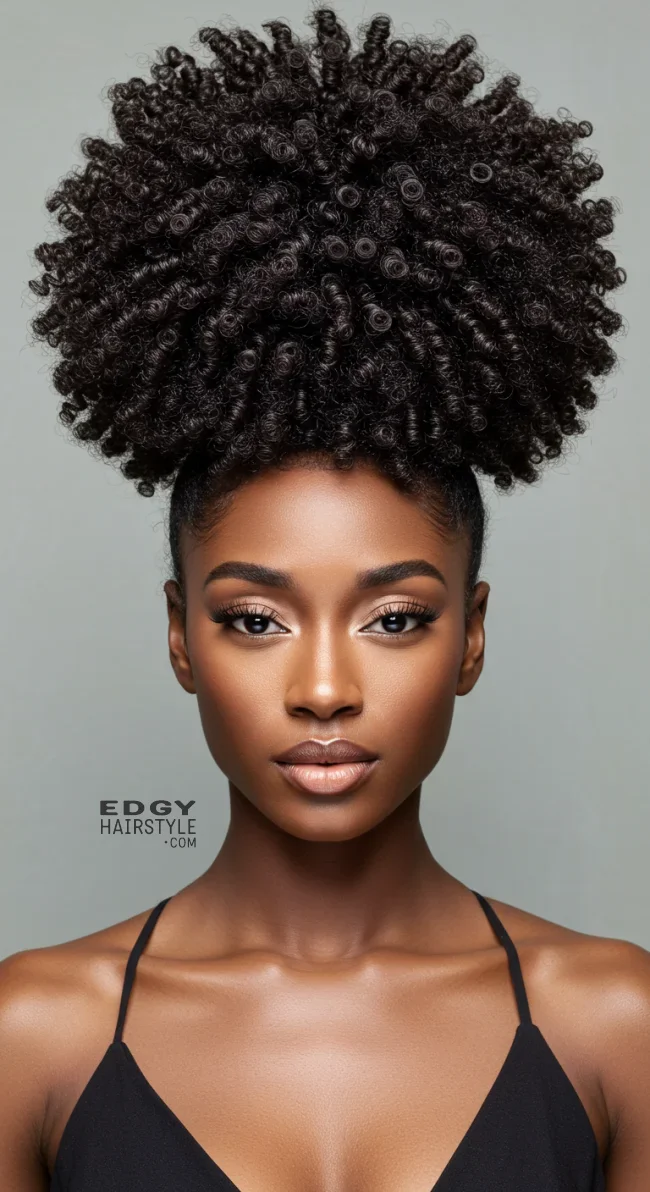 15. Pineapple Updo | 15 Quick And Stylish Hairstyles For Black Women