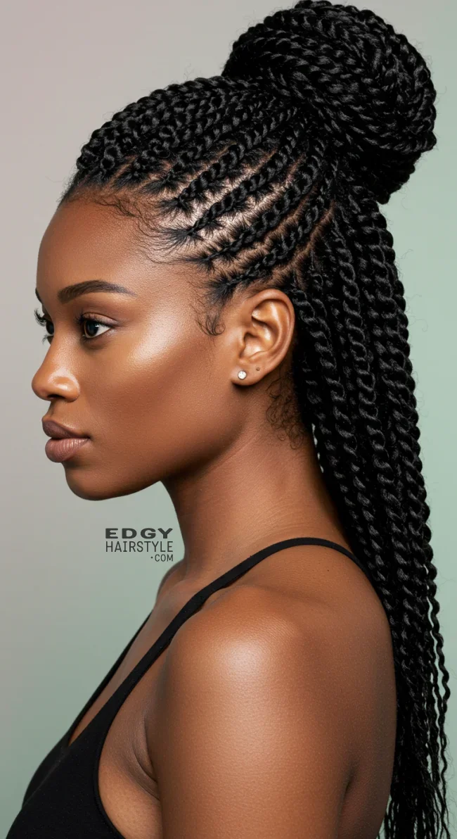 9. Flat Twists | 15 Quick And Stylish Hairstyles For Black Women