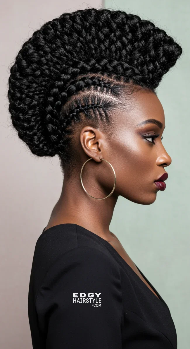 11. Mohawk Braids | 15 Quick And Stylish Hairstyles For Black Women
